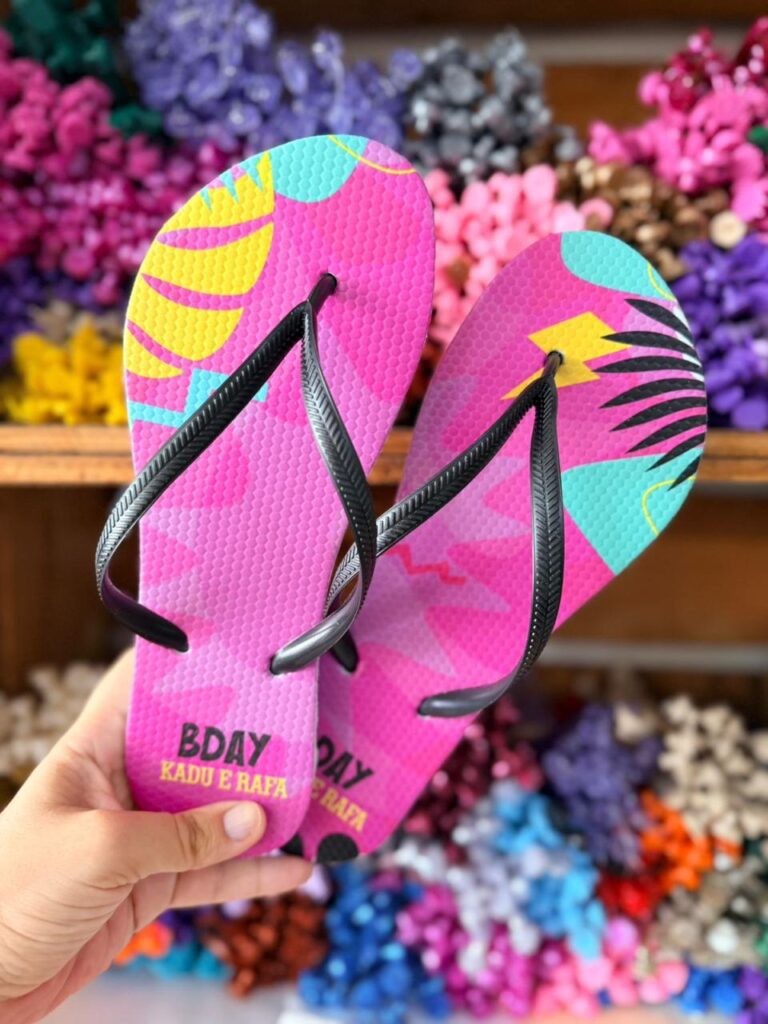Chinelo personalizado 15 anos