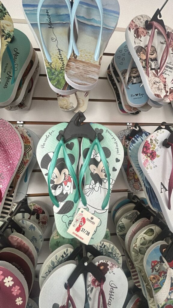 Chinelo personalizado casamento
