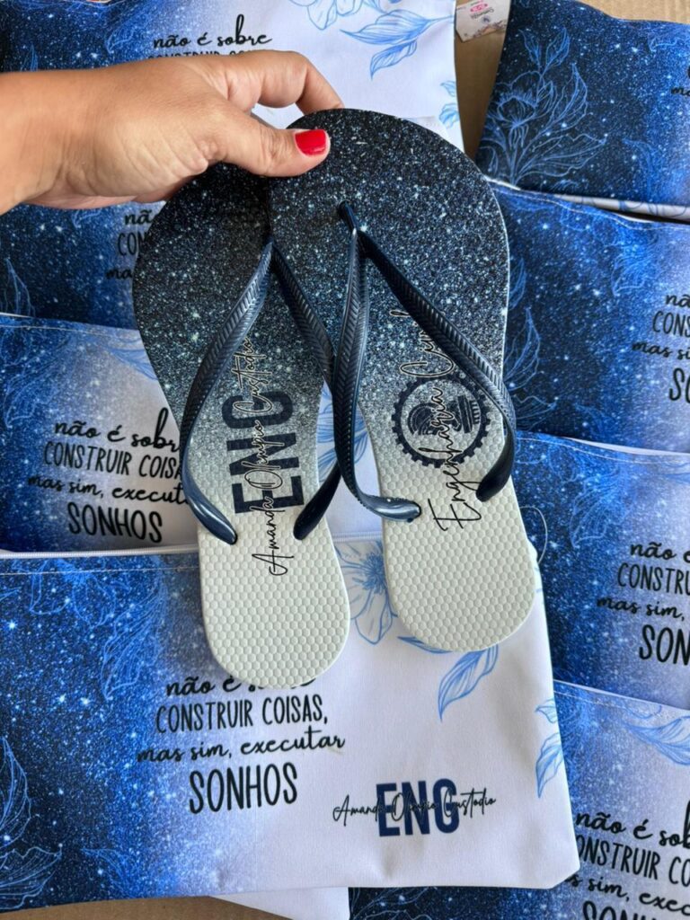 Chinelo personalizado formatura