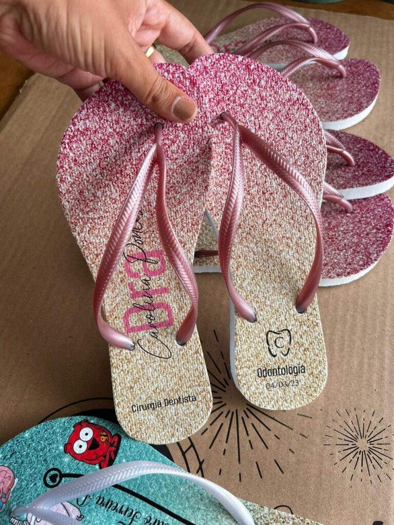 chinelo personalizado formatura